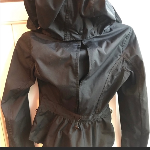 peplum rain jacket